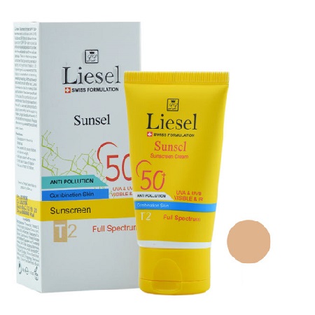 LIESEL T2 Sunsel Combination Skin Sunscreen Cream SPF+50